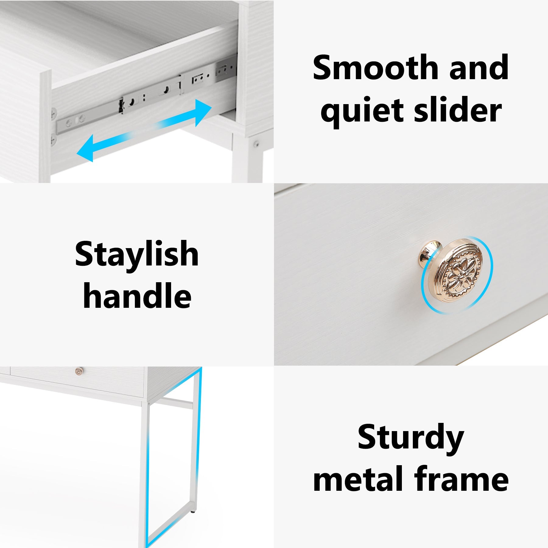 Computer Desk with 2 Drawers